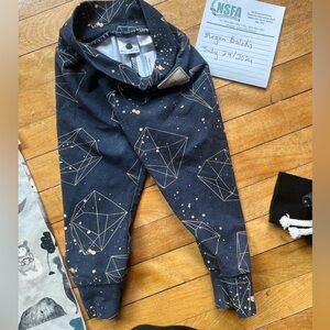 Mini+Moon leggings, 6-12 geometric pattern